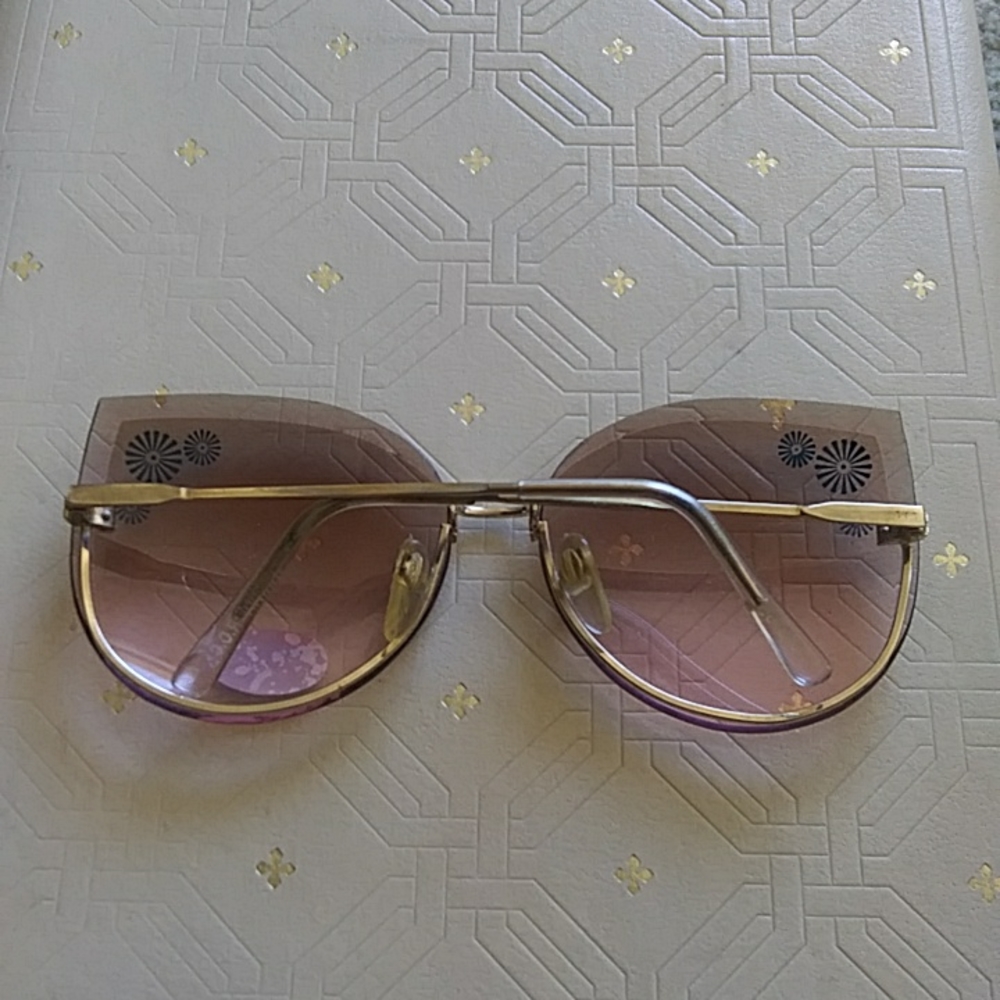 Vintage flower cat eye metal sunglasses boho hippie bohemian retro groovy hippy - Picture 2 of 3